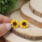 Bedugós napraforgó fülbevaló