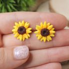 Bedugós napraforgó fülbevaló