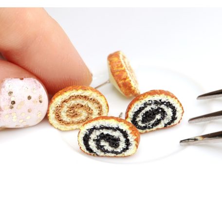 Bedugós bejgli fülbevaló