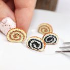 Bedugós bejgli fülbevaló