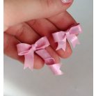 Rózsaszín masni fülbevaló