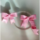 Rózsaszín masni fülbevaló