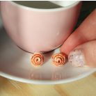 Fahéjas csiga fülbevaló