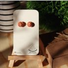 Fahéjas csiga fülbevaló