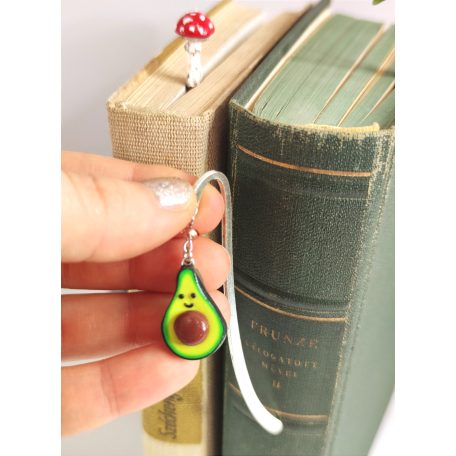 Smiling avocado bookmark