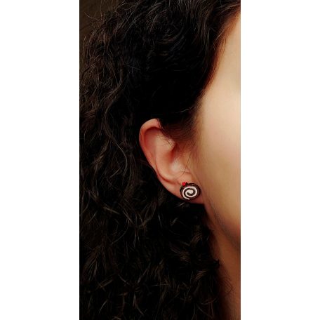 Kókusztekercs fülbevaló