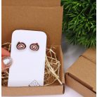 Kókusztekercs fülbevaló