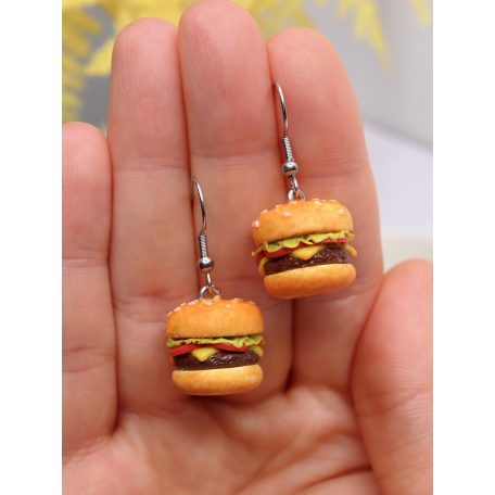 Hamburger fülbevaló