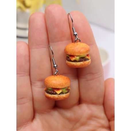 Hamburger fülbevaló