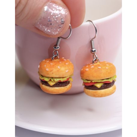 Hamburger fülbevaló