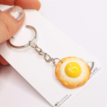 Fried Egg Keychain