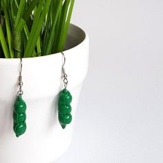 Zöldborsó fülbevaló