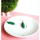 Zöldborsó fülbevaló