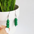 Zöldborsó fülbevaló