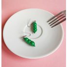 Zöldborsó fülbevaló
