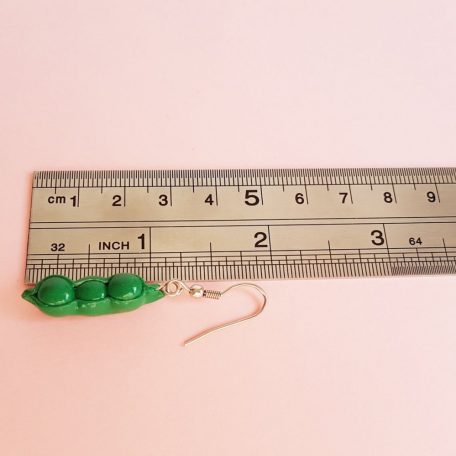 Zöldborsó fülbevaló