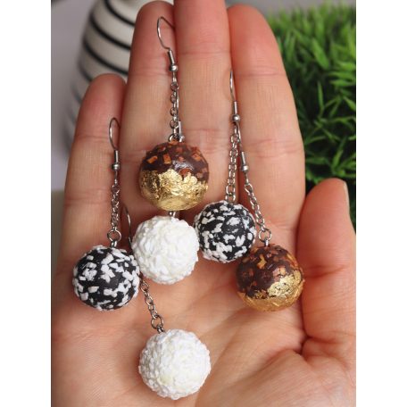 Ferrero rocher fülbevaló