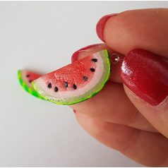 Lógós dinnye fülbevaló