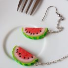 Lógós dinnye fülbevaló