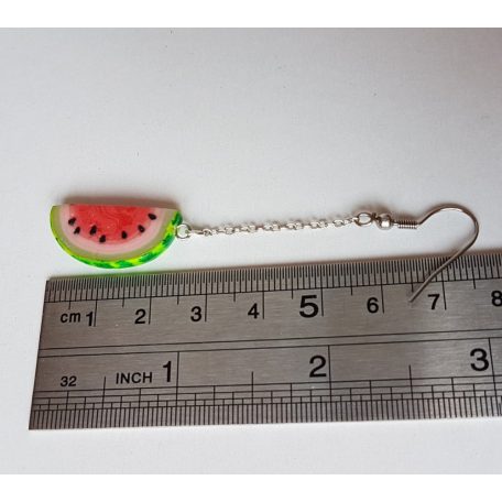 Lógós dinnye fülbevaló