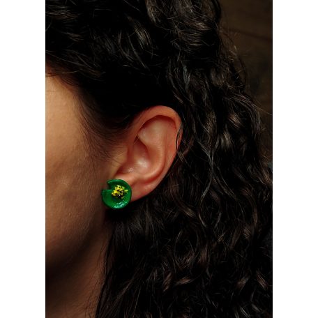 Tavirózsa fülbevaló békával