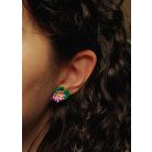 Tavirózsa fülbevaló békával