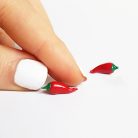 Chili paprika fülbevaló