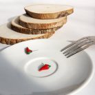 Chili paprika fülbevaló