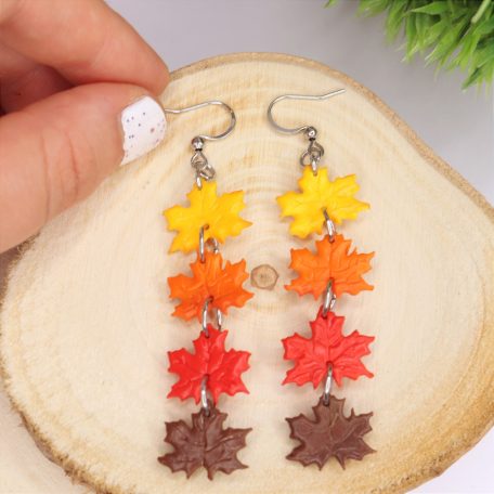 Őszi hulló falevelek fülbevaló