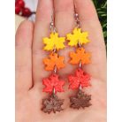 Őszi hulló falevelek fülbevaló