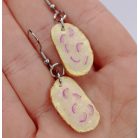 Zsíros kenyér lilahagymával lógós fülbevaló