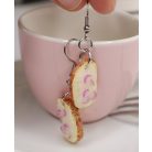 Zsíros kenyér lilahagymával lógós fülbevaló