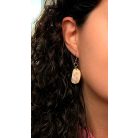 Zsíros kenyér lilahagymával lógós fülbevaló