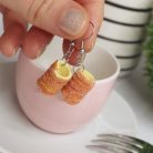 Kürtőskalács fülbevaló