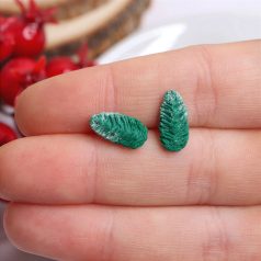 Fenyőág és toboz fülbevaló