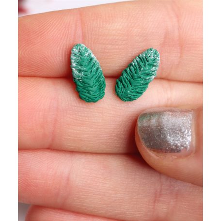 Fenyőág és toboz fülbevaló