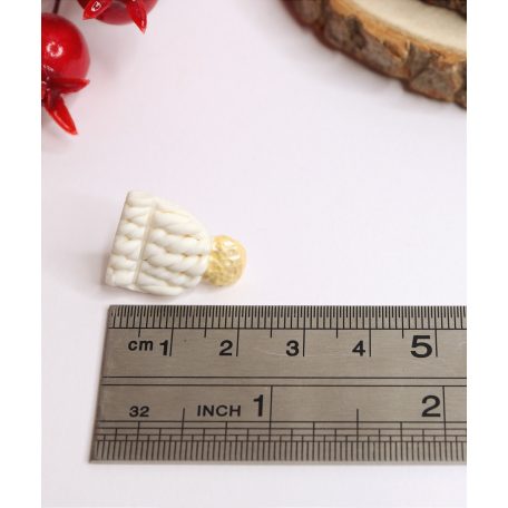 Kötött sapka és kesztyű fülbevaló