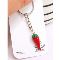 Chili paprika kulcstartó