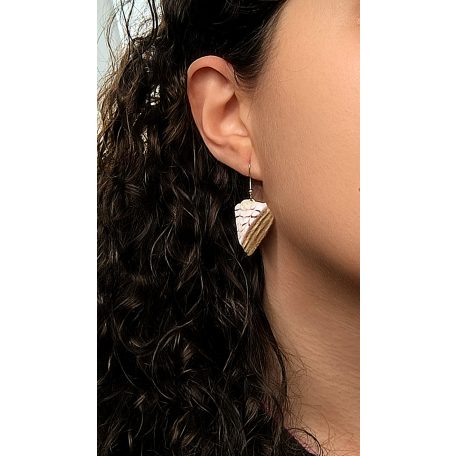 Eszterházy torta szelet fülbevaló