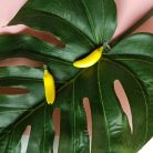 Lógós banán fülbevaló