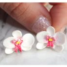 Bedugós orchidea fülbevaló