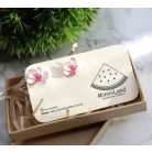 Bedugós orchidea fülbevaló