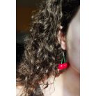 Lógós cseresznye, meggy fülbevaló