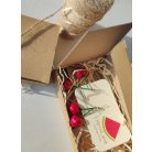 Lógós cseresznye, meggy fülbevaló