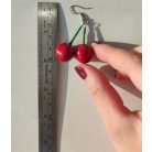 Lógós cseresznye, meggy fülbevaló