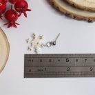 Lógós hópehely fülbevaló