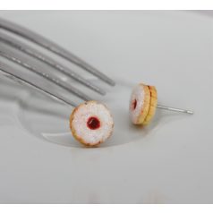 Linzerkarika fülbevaló