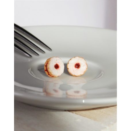 Linzerkarika fülbevaló