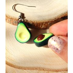 Lógós avokádó fülbevaló