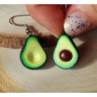 Lógós avokádó fülbevaló